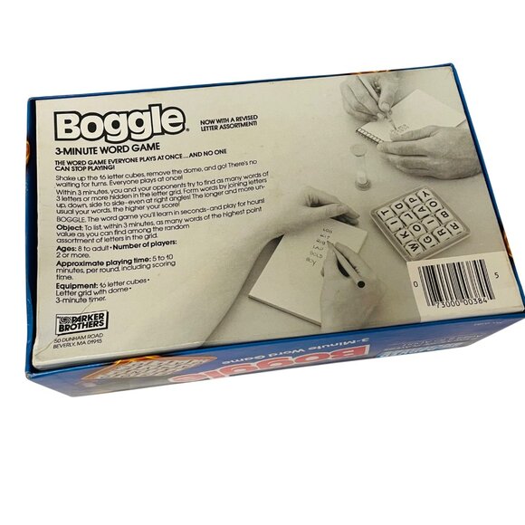 Vintage Boggle 3-Minute Word Game By Parker Brothers Ages 8+ Family Fun - Picture 3 of 5